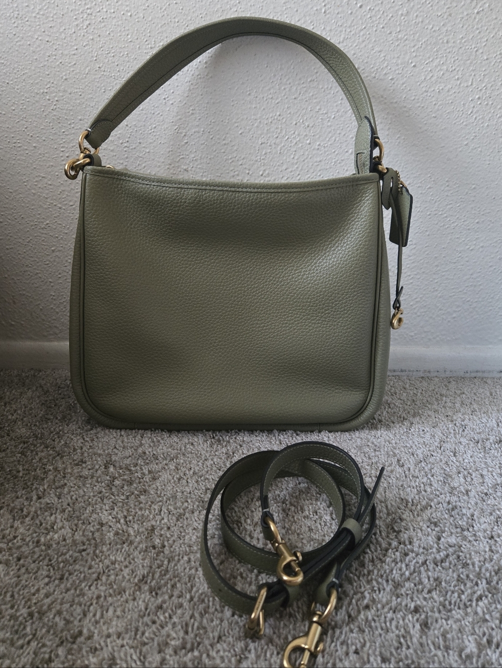 NWOT Coach Cary Shoulder Bag In Moss